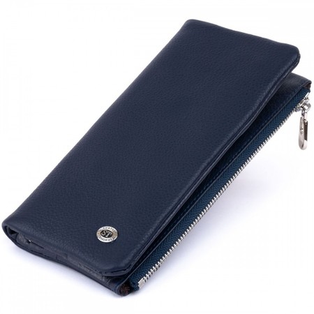 Жіночий шкіряний гаманець ST Leather 19203 Темно-синій купити недорого в Ти Купи