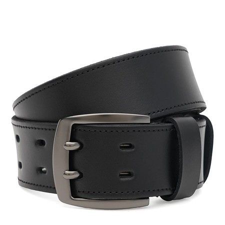 Мужской кожаный ремень Borsa Leather 115v1fx113-black купить недорого в Ты Купи