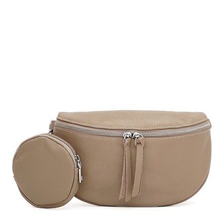 Жіноча шкіряна сумка Borsa Leather K15-5813be-beige купити недорого в Ти Купи