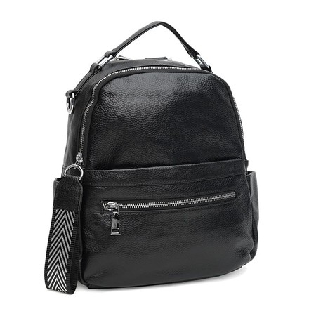 Женский кожаный рюкзак Keizer K12108bl-black купить недорого в Ты Купи