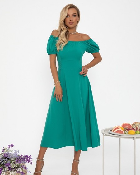 Сукня ISSA PLUS 12789 S зелений купити недорого в Ти Купи