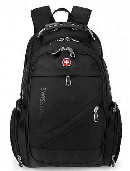 Рюкзак с влагозащитой SwissGear 8810 с USB и AUX + Дождевик купити недорого в Ти Купи