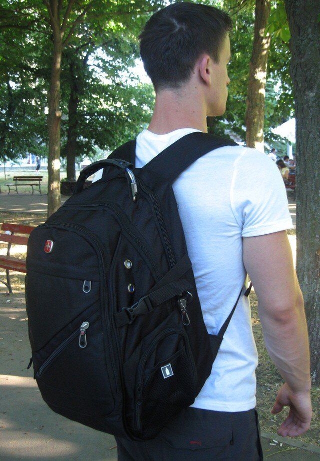 Рюкзак с влагозащитой SwissGear 8810 с USB и AUX + Дождевик купить недорого в Ты Купи