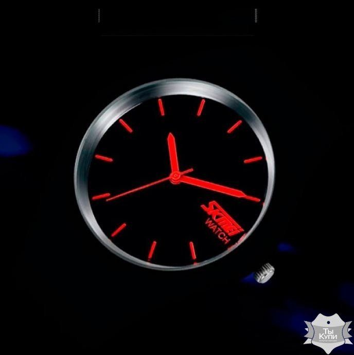 Чоловічий спортивний годинник Skmei Rubber Black II (тисяча триста вісімдесят шість) купити недорого в Ти Купи