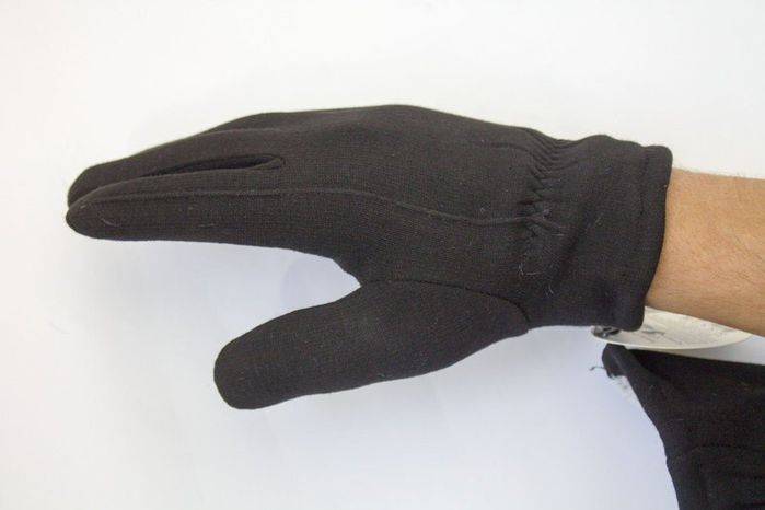 10 - Чорні трикотажні чоловічі рукавички купити недорого в Ти Купи