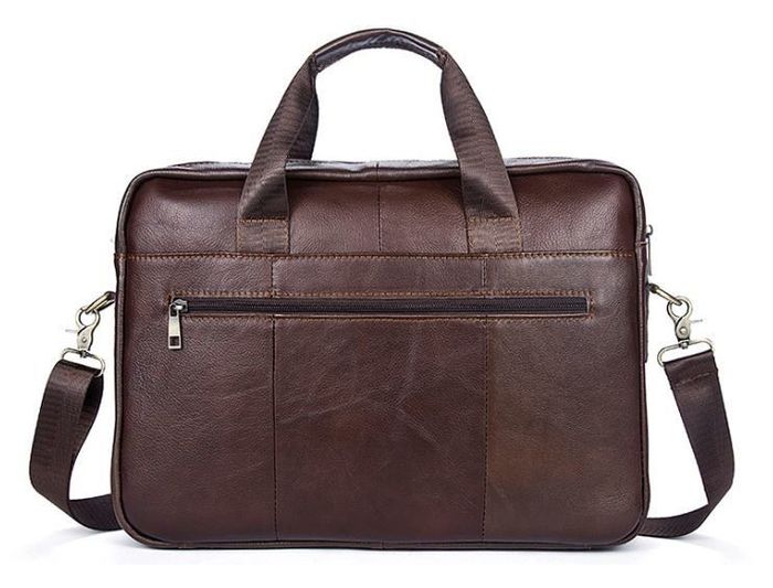 Мужская кожаная коричневая сумка Vintage 14751 купить недорого в Ты Купи