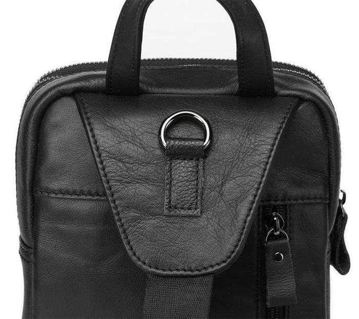 Мужская кожаная сумка-рюкзак Joynee B10-8871 Черный купить недорого в Ты Купи
