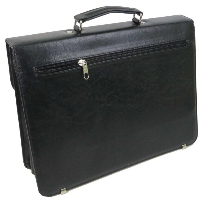 Чоловічий бізнес-портфель з ECO шкіряний ексклюзивний 722900 чорний купити недорого в Ти Купи