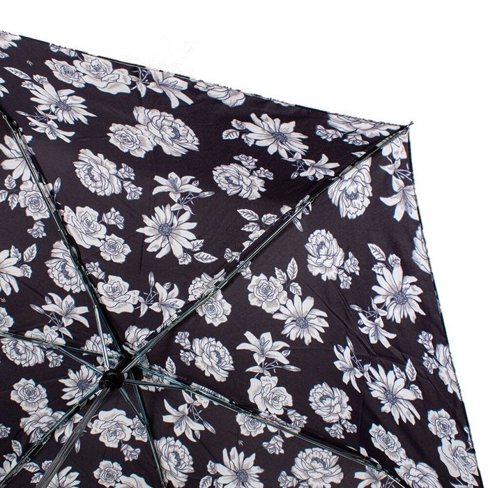 Механический женский зонтик FULTON FULL340-Blk-white-floral купить недорого в Ты Купи