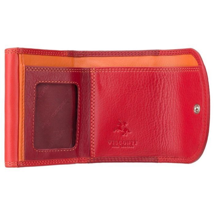 Кожаный женский кошелёк Visconti RB126 Zanzibar (Red Multi) купить недорого в Ты Купи