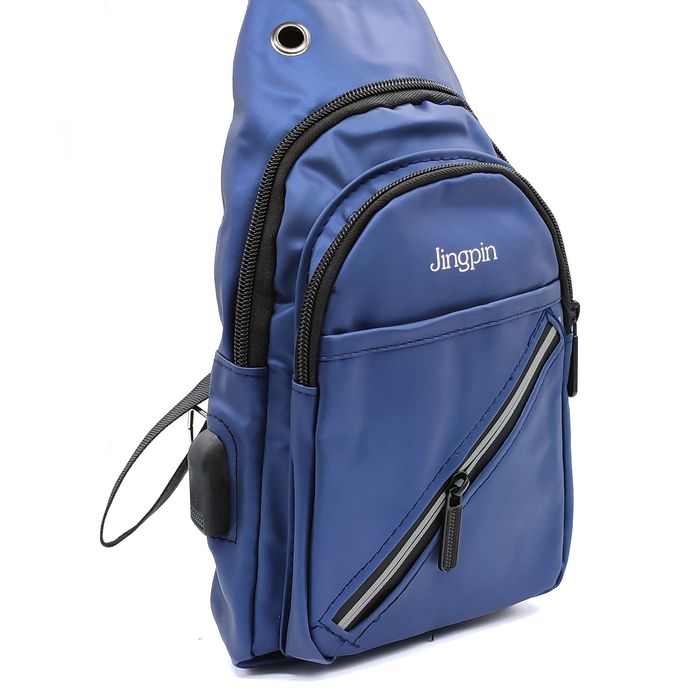Чоловіча синя сумка слінг FM-3098 купити недорого в Ти Купи