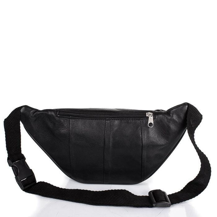 Чоловіча шкіряна чорна сумка на пояс TUNONA sk2423-2 купити недорого в Ти Купи