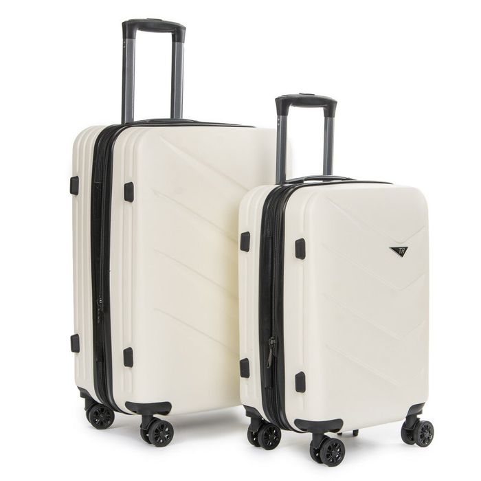 Комплект чемоданов 2/1 ABS-пластик PODIUM 8340 white змейка 32029 купить недорого в Ты Купи