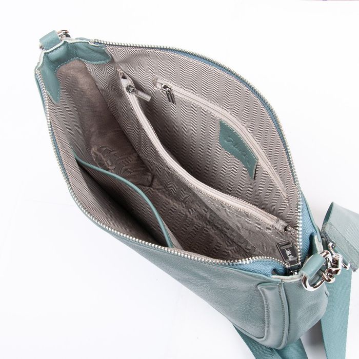 Женская кожаная сумка классическая ALEX RAI 9503-9 l-green купить недорого в Ты Купи