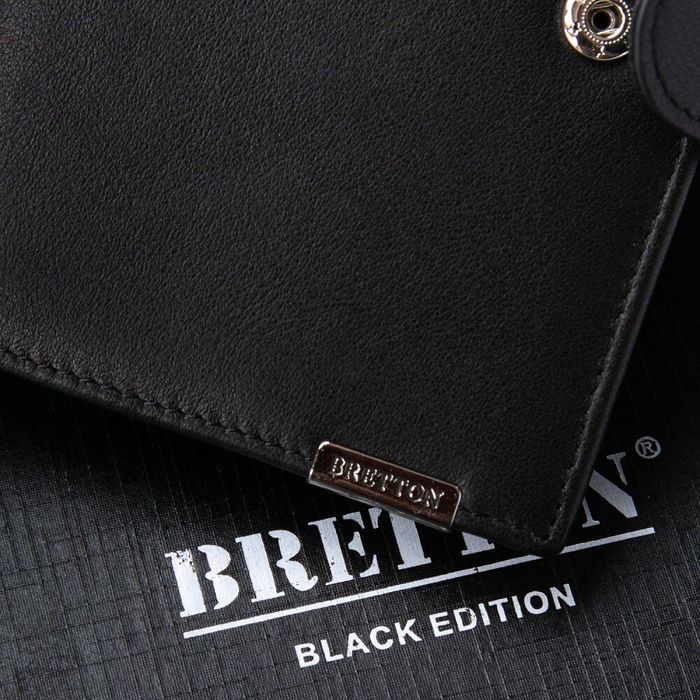 Чоловік шкіряний гаманець BRETTON M4753 black купити недорого в Ти Купи