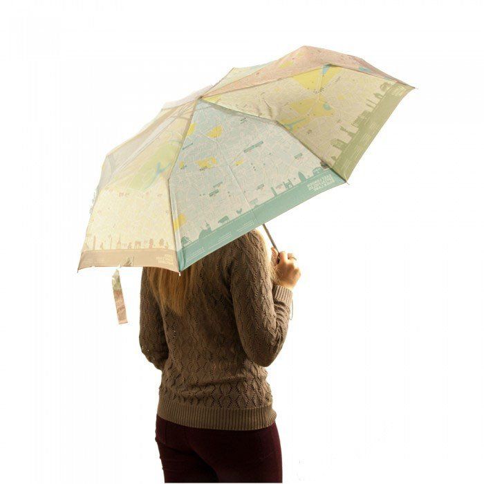 Женский механический зонт Fulton Brollymap L761 - London Map (Карта Лондона) купить недорого в Ты Купи