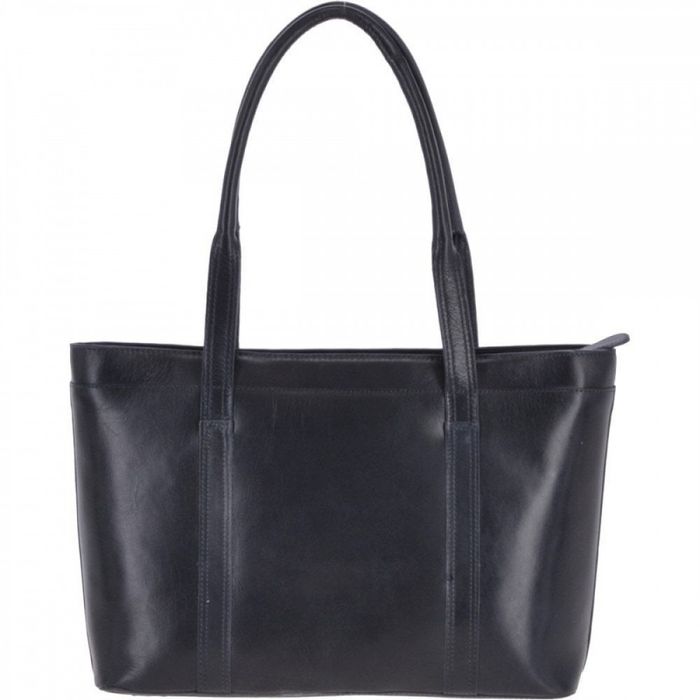 Женская кожаная сумка Ashwood V23 Navy (Синий) купить недорого в Ты Купи
