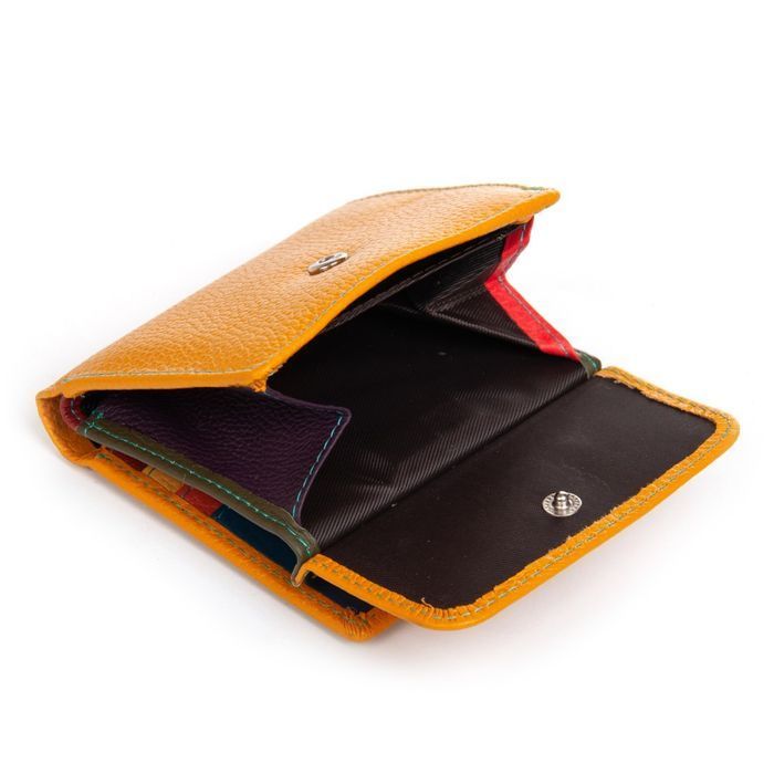 Женский кожаный кошелек Rainbow DR. BOND WRS-33-1 yellow купить недорого в Ты Купи