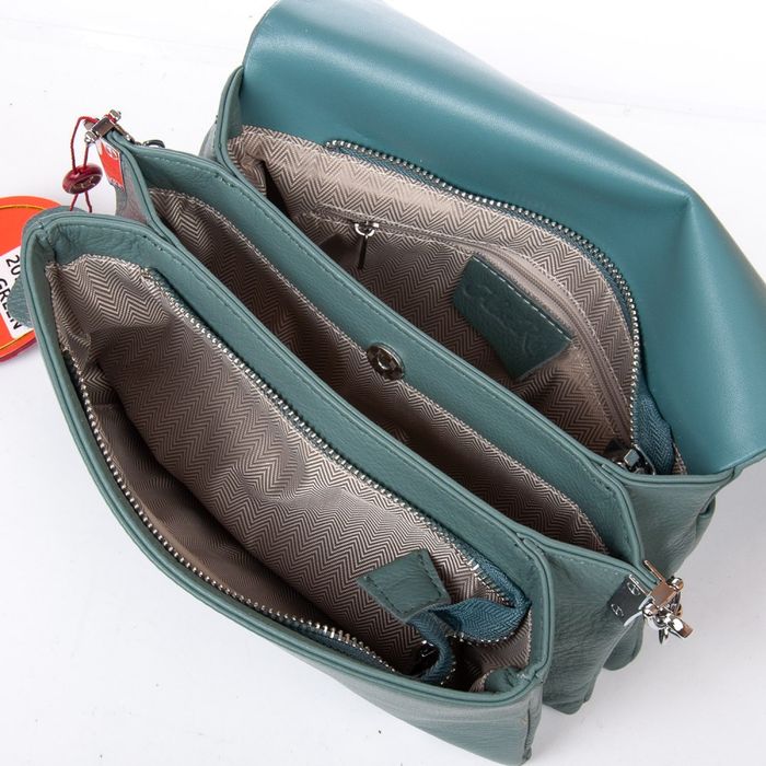 Жіноча шкіряна сумка класична ALEX RAI 2039-9 l-green купити недорого в Ти Купи
