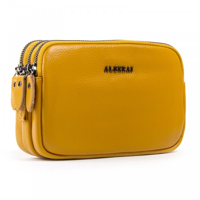 Жіноча шкіряна сумка-клатч ALEX RAI 1-02 60061-9 yellow купити недорого в Ти Купи