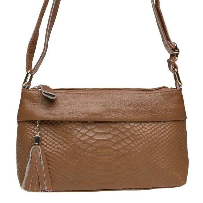 Женская кожаная сумка Keizer K11181-brown купить недорого в Ты Купи