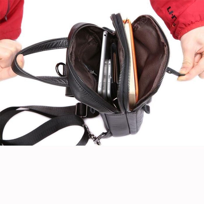 Мужская кожаная сумка-рюкзак Joynee B10-8871 купити недорого в Ти Купи