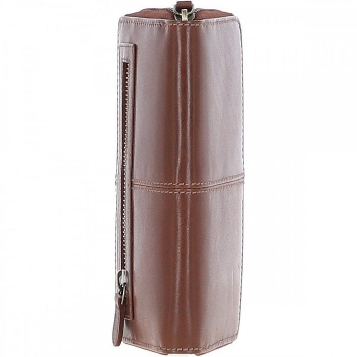Английский женский кожаный кошелек Ashwood T90 Chestnut (Каштановый) купить недорого в Ты Купи