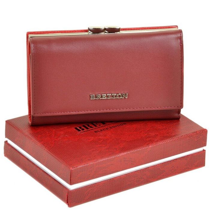 Кожаный кошелек Color Bretton W5520 d-red купить недорого в Ты Купи