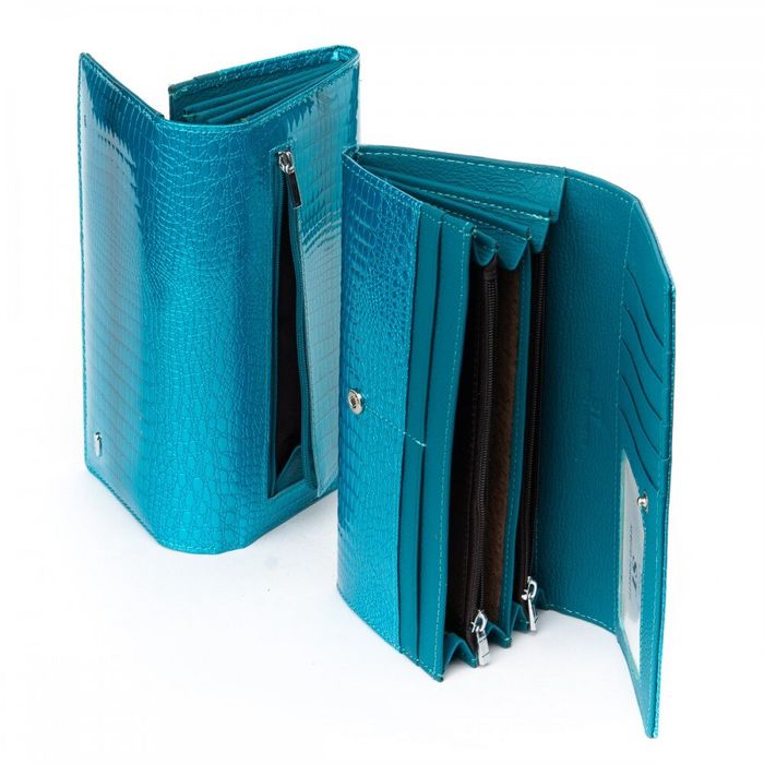 Жіночий гаманець зі шкіри LR SERGIO TORRETTI W501 light-blue купити недорого в Ти Купи