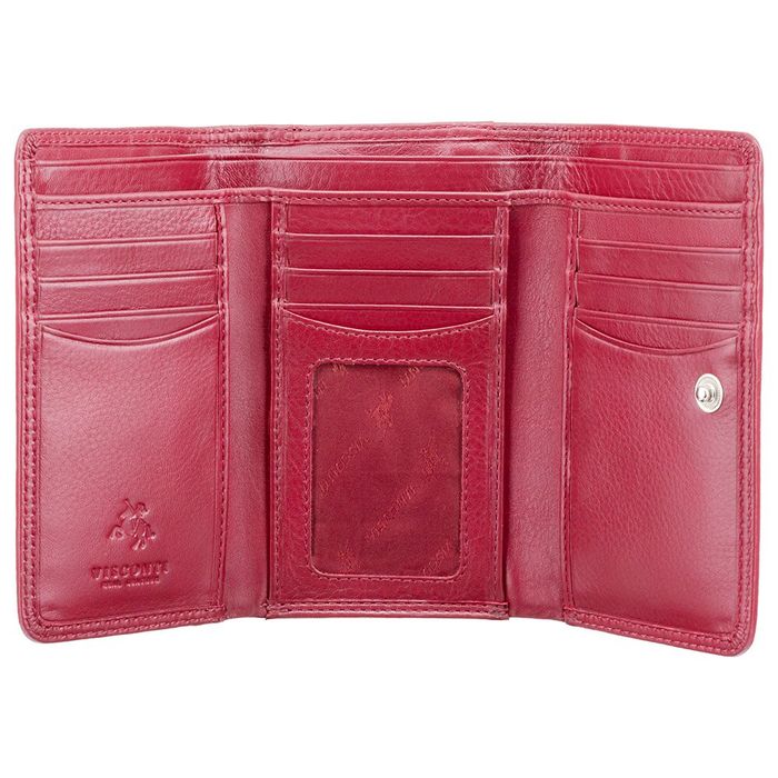 Жіночий гаманець Visconti PICADILLY HT-32 з натуральної шкіри червоний купити недорого в Ти Купи
