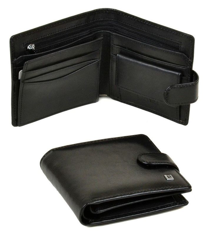 Чоловічий шкіряний гаманець Softina Bretton MS-31 black купити недорого в Ти Купи