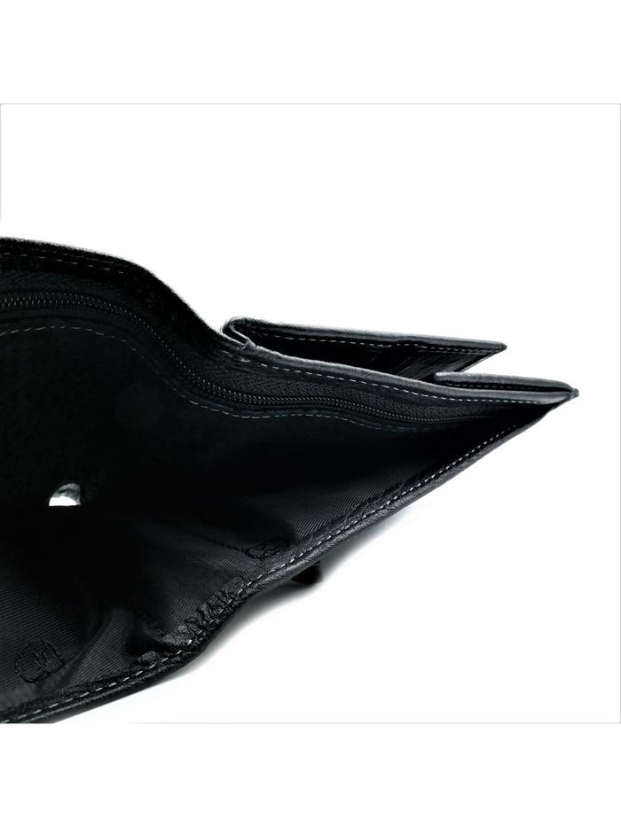 Чоловічий шкіряний гаманець Weatro 11,5 х 9 х 2 см Чорний wtro-208B купить недорого в Ты Купи