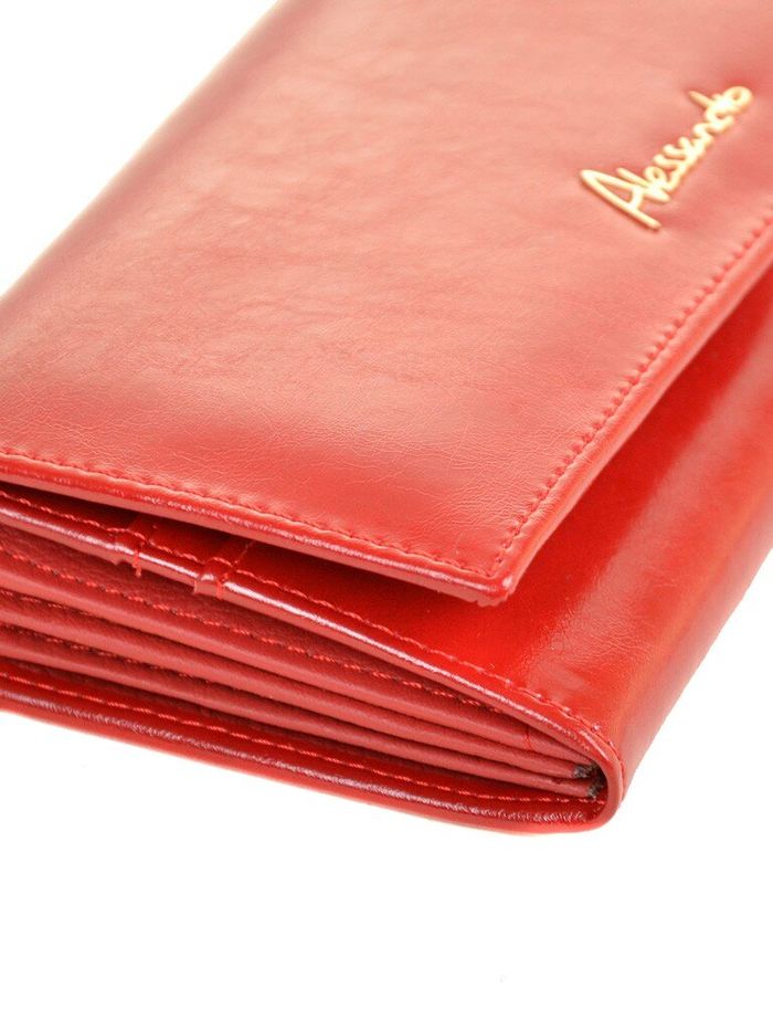 Шкіряний гаманець Canarie ALESSANDRO PAOLI W0807 red купити недорого в Ти Купи