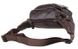 Шкіряна сумка на пояс Vintage 14431 Темно-коричневий