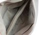 Наплечная женская кожаная сумка на ремне Borsacomoda, Украина светло-серая 809.018
