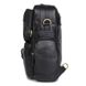 Кожаный мужской рюкзак John McDee jd7042a Черный