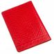 Красная женская обложка для паспорта из натуральной кожи Shvigel 13972