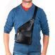 Мужская кожаная сумка слинг BRETTON 9186-50 black