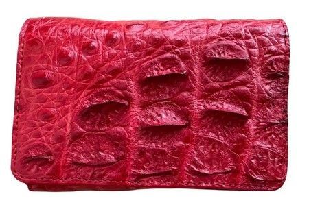 Кошелек из натуральной кожи крокодила Ekzotic Leather cw127 купить недорого в Ты Купи