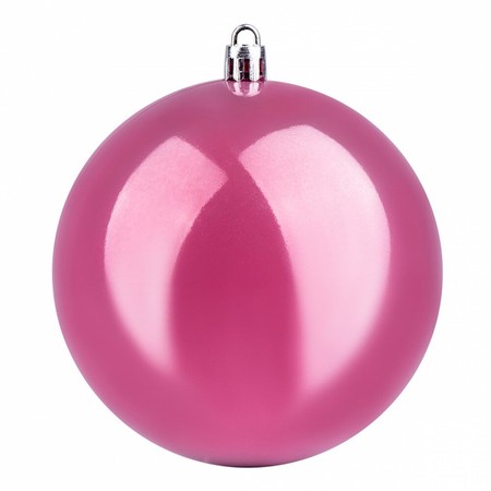 Шар новорічний Yes! Fun d-10 см, блідо-пурпурний, перламутровий 973510 купити недорого в Ти Купи
