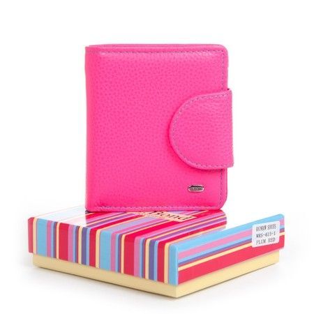 Женский кожаный кошелек Rainbow DR. BOND WRS-415-1 plum-red купить недорого в Ты Купи