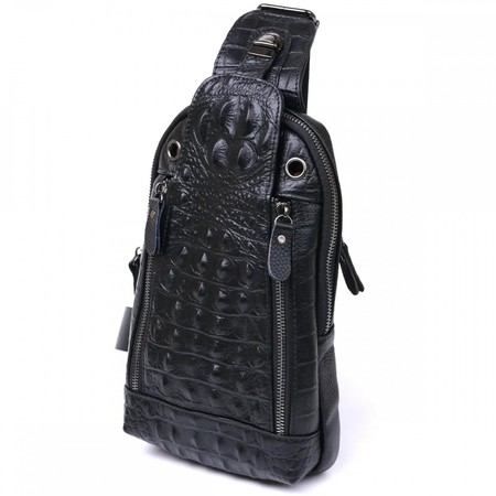 Мужская кожаная сумка-слинг Vintage 20671 купить недорого в Ты Купи