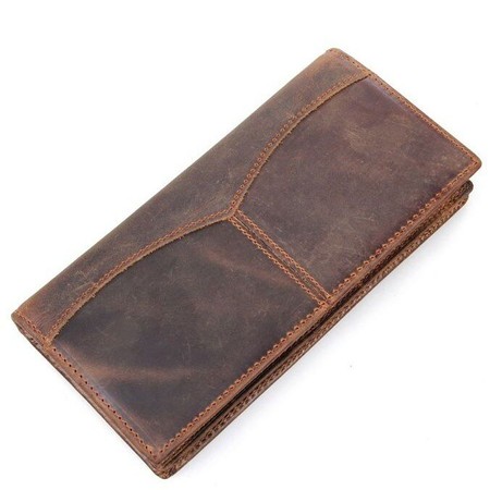 Чоловічий шкіряний гаманець Vintage 14223 Коричневий купити недорого в Ти Купи