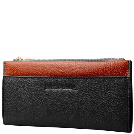 Жіночий шкіряний гаманець SMITH CANOVA FUL-26801-black-tan купити недорого в Ти Купи