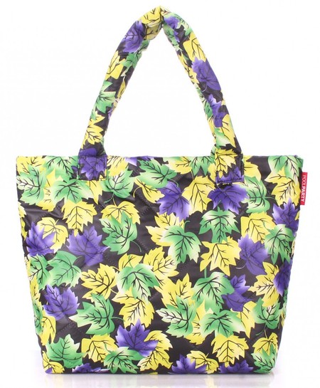Стьобана жіноча сумка Poolparty жовте листя купити недорого в Ти Купи
