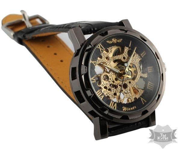 Мужские наручные часы скелетон Winner Chocolate (1119) купить недорого в Ты Купи