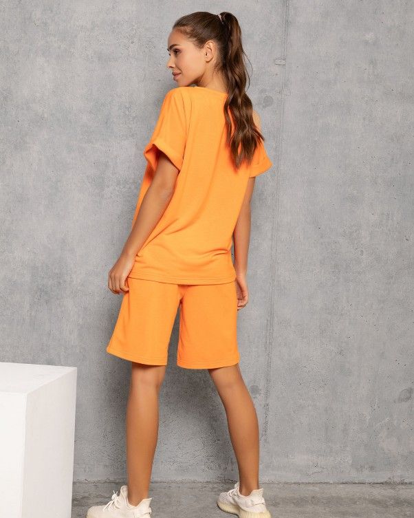 Спортивний костюм ISSA PLUS 12740 S помаранчевий купити недорого в Ти Купи