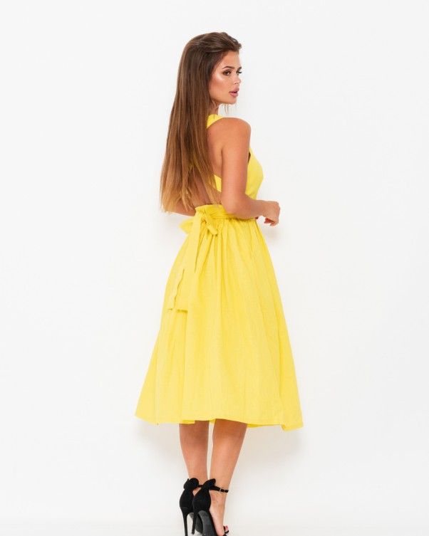 Сукня ISSA PLUS 10947 S жовтий купити недорого в Ти Купи