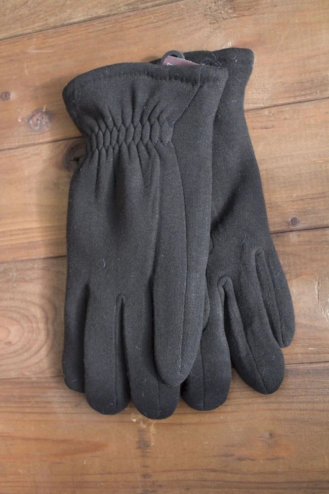 Перчатки мужские чёрные трикотажные 8191s2 M Shust Gloves купить недорого в Ты Купи