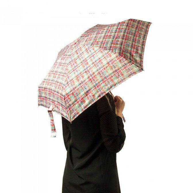 Механічна жіноча парасолька FULTON TINY-2 L501 - WATERCOLOUR CHECK купити недорого в Ти Купи